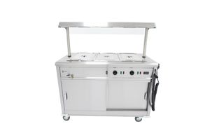 Parry Mobile Bain Marie Servery With Gantry - MSB12G - 1