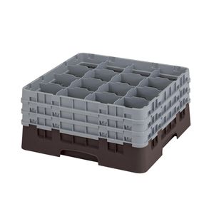 Cambro H196mm Brown 16 Compartment Camrack - 1