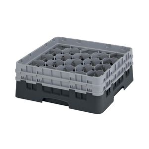 Cambro H155mm Black 20 Compartment Camrack - 1