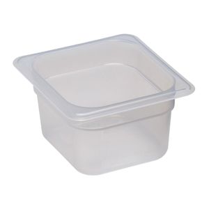 Cambro 100mm Deep 1/6 Translucent Polypropylene GN Pan - 1