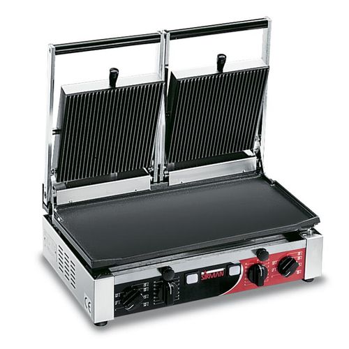 Sirman PD Double Flat/Ribbed Panini Grill - 1