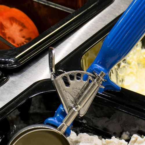 Vollrath 2oz Disher Blue Handle - 5