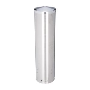 San Jamar 16 Stainless Steel Extra Large Water Cup Dispenser - 1