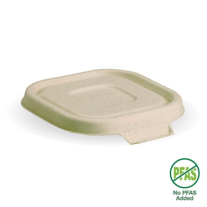 BioPak 280-630ml Natural Plant Fibre Takeaway Lids (Pack of 600) - B ...
