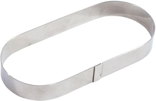 Matfer Mozaik Stainless Steel Oblong Tart Ring 28x9x2cm - 11614-04 - 1
