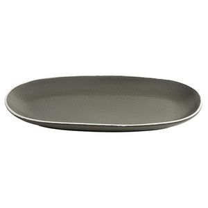 Olympia Chia Oval Plates Charcoal 280x135mm (6 Pack) - JK492 - 3