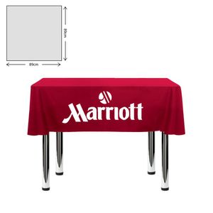 Custom Branded Premium Fabric Tablecloth - Square - 89x89cm (2ft High Table - Short Drop) - C1300 - 1