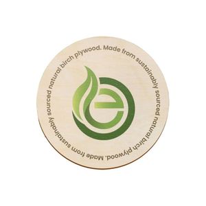 Custom Branded Bamboo Coaster - Round - C6007 - 3