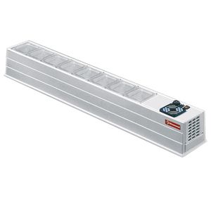 Diamond MINI-R6 Stainless Steel Refrigerated Topping Unit, 8 x 1/6 GN Pans - MINI-R6 - 1