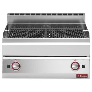 Diamond G65/GGF7T-N Lava Stone Gas Grill with Cast Iron Cooking Grid - G65-GGF7T-N - 1