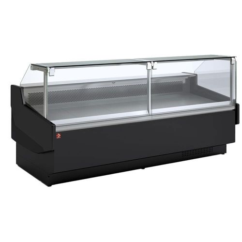 Diamond ORL/20-AN-B5 Black Refrigerated Serveover Counter with Understorage, 2125mm - ORL-20-AN-B5 - 2