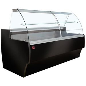 Diamond MA25-B5-R2V Curved Glass Refrigerated Counter - MA25-B5-R2V - 1