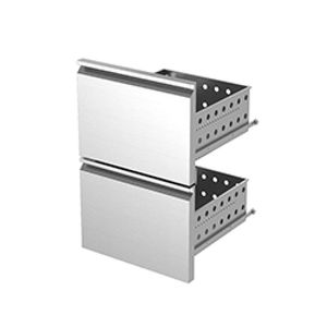 Diamond K-T1-2 Stainless Steel Drawer Block Kit - K-T1-2 - 1