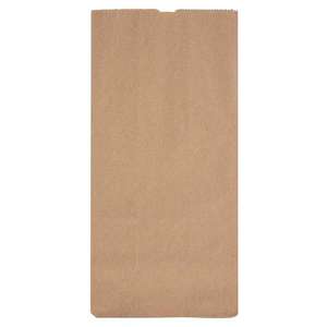 FC870 - Fiesta Green Biodegradable Kraft Grab Bags 247 x 127mm 9.75" x 5" Compostable Recyclable