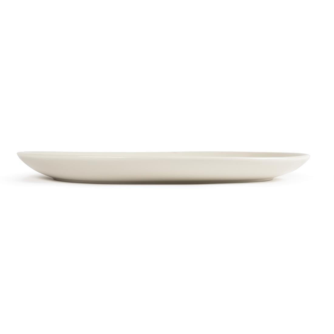 Olympia Ivory Oval Coupe Plates 330mm (Pack of 6) - U128  - 5