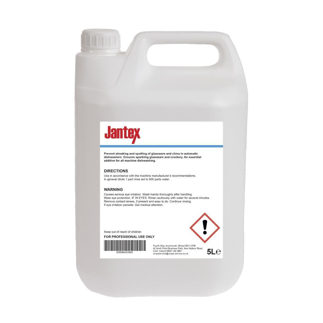 Jantex Dishwasher Rinse Aid Concentrate 5Ltr - CF977  - 2