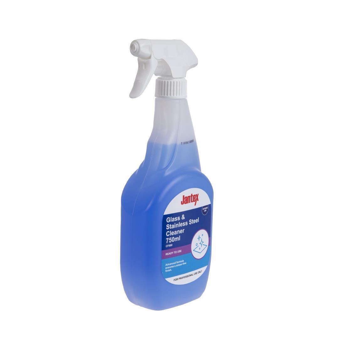 Jantex Glass and Stainless Steel Cleaner Ready To Use 750ml - CF980  - 2
