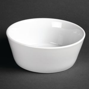 Olympia Whiteware Sloping Edge Bowls 150mm (Pack of 12) - U164  - 1