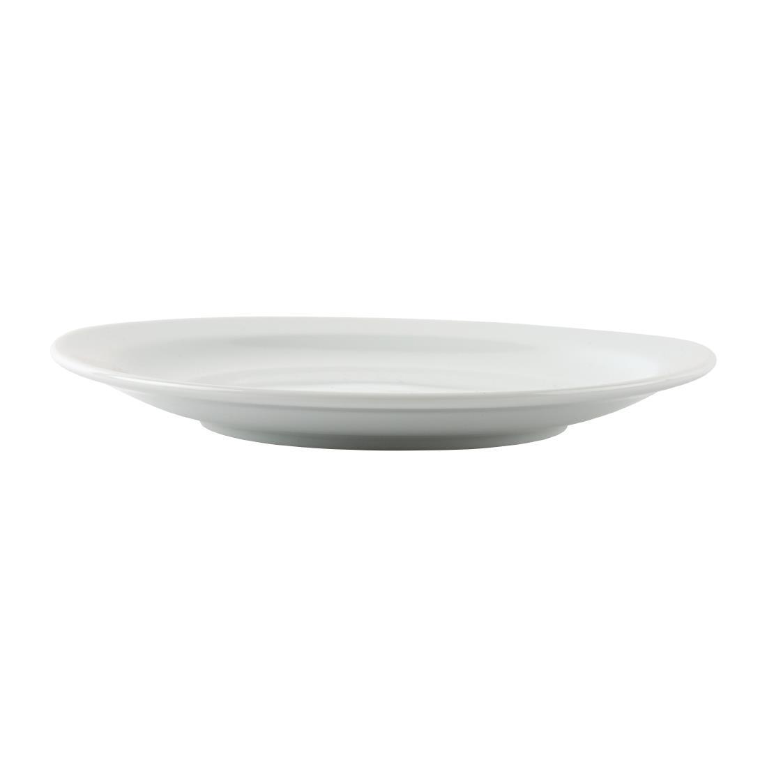 Olympia Athena Narrow Rimmed Plates 205mm (Pack of 12) - CF362  - 6