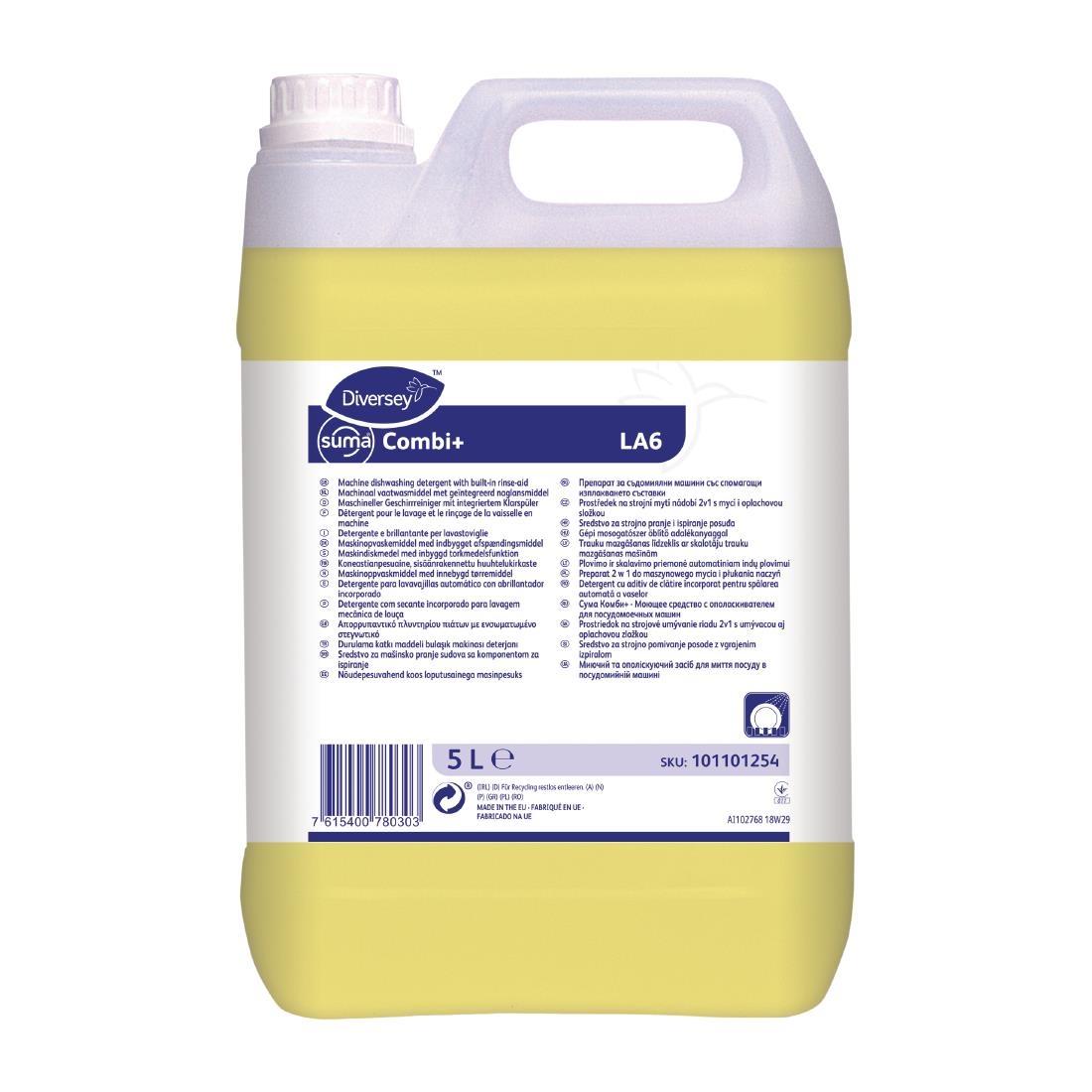 Suma LA6 Warewashing Detergent and Rinse Aid Concentrate 5Ltr (2 Pack) - DE756  - 1