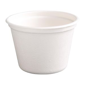 Fiesta Compostable Bagasse Cups 140ml (Pack of 1000) - FC516  - 3