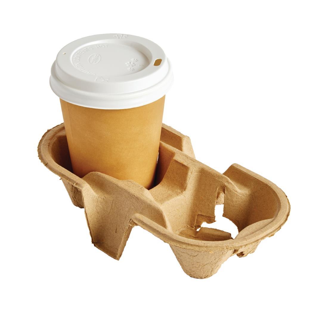 Recyclable Cup Carrier Trays 2 Cup (Pack of 320) - CE381  - 1