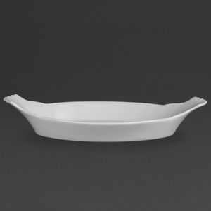 Olympia Whiteware Oval Eared Dishes 360x 199mm (Pack of 6) - W415  - 1