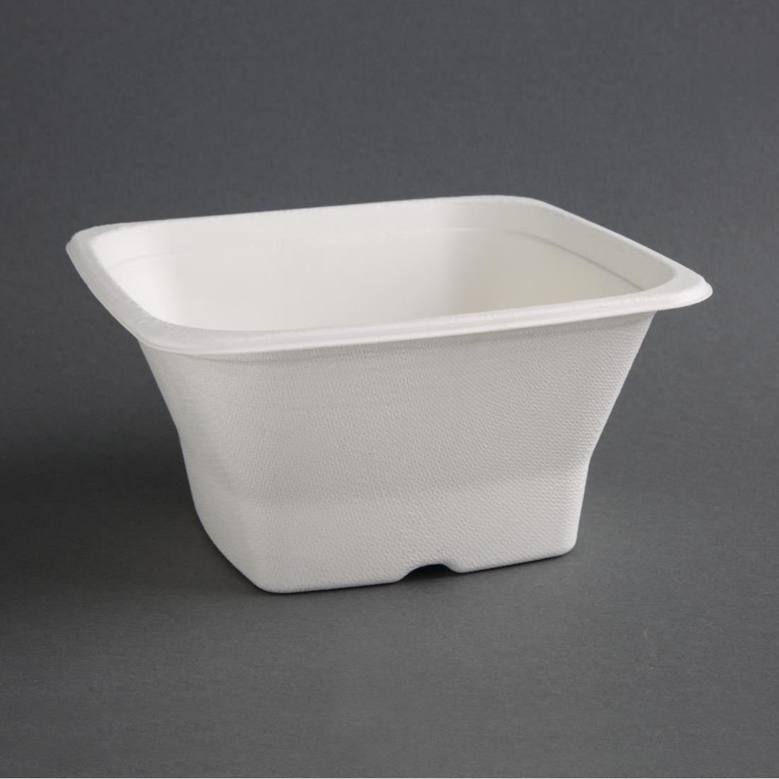 Fiesta Compostable Bagasse Square Bowls 40oz (Pack of 50) - FC538  - 1