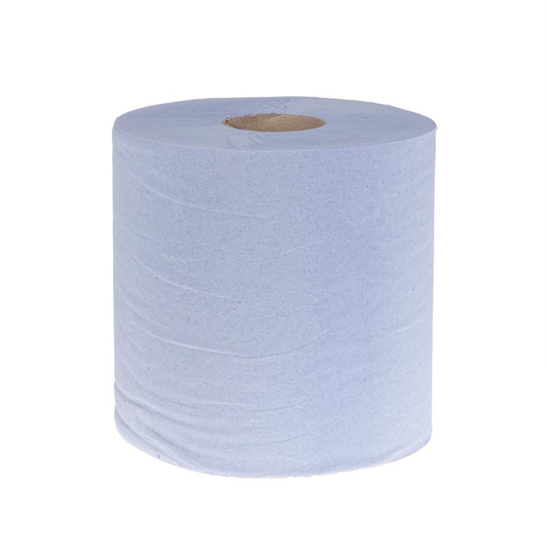 Jantex Blue Centrefeed Rolls 1ply 300m (Pack of 6) - GD833  - 1