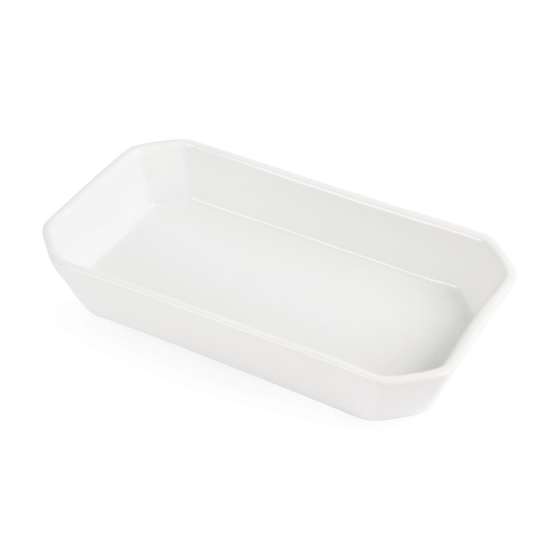 Olympia Whiteware Oblong Hors d'Oeuvre Dishes 235x 122mm (Pack of 6) - W438  - 4