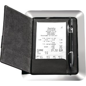 APS Stainless Steel and Leather Bill Presenter - GH406  - 1