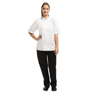 Whites Vegas Unisex Chefs Jacket Short Sleeve White M - A211-M  - 4