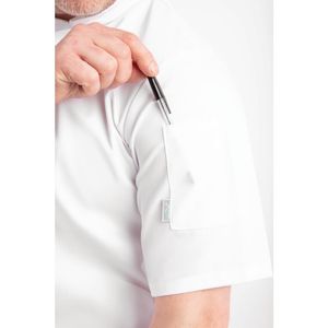Whites Vegas Unisex Chefs Jacket Short Sleeve White M - A211-M  - 6