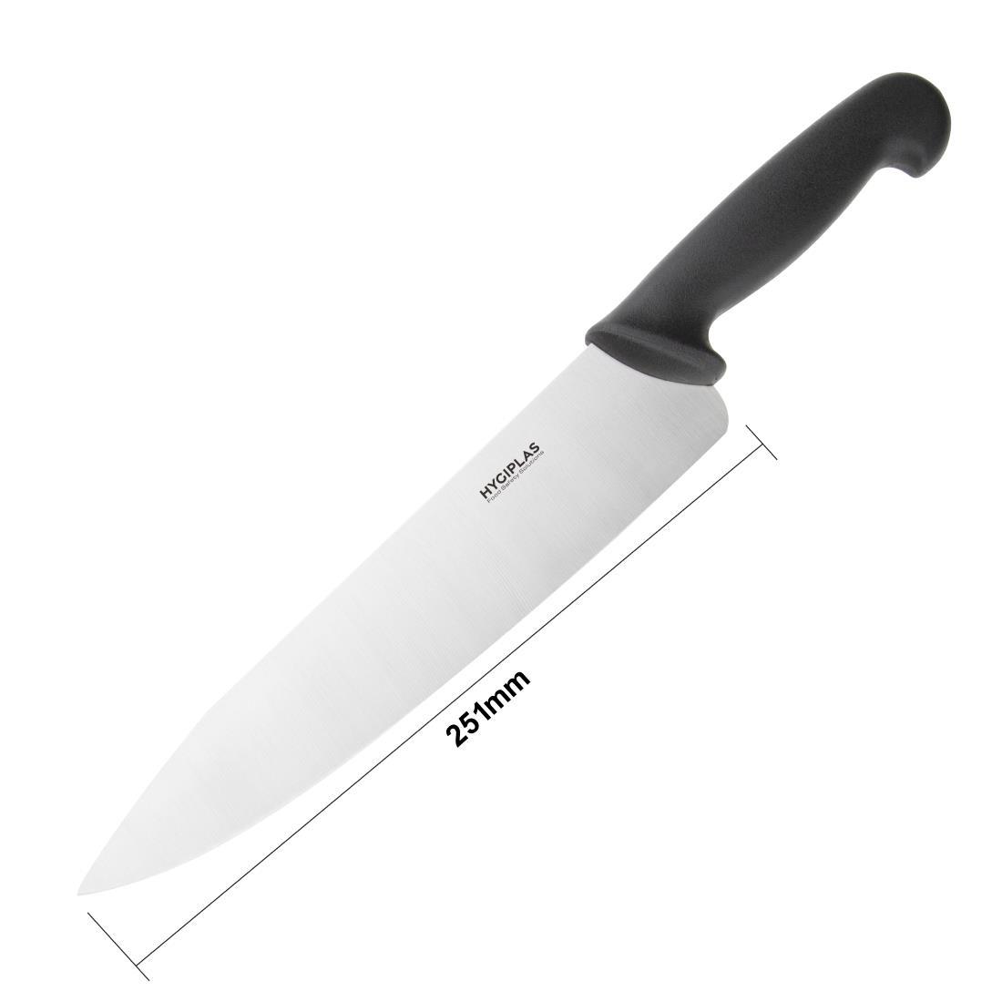 Hygiplas Chef Knife Black 25.5cm - C264  - 5