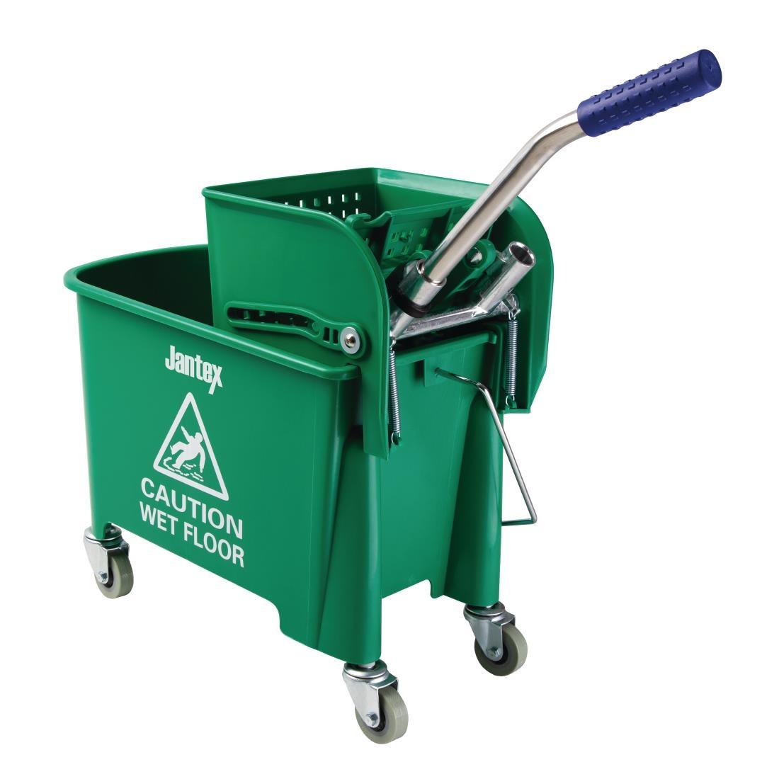 Jantex Kentucky Mop Bucket and Wringer 20Ltr Green - GK689  - 2
