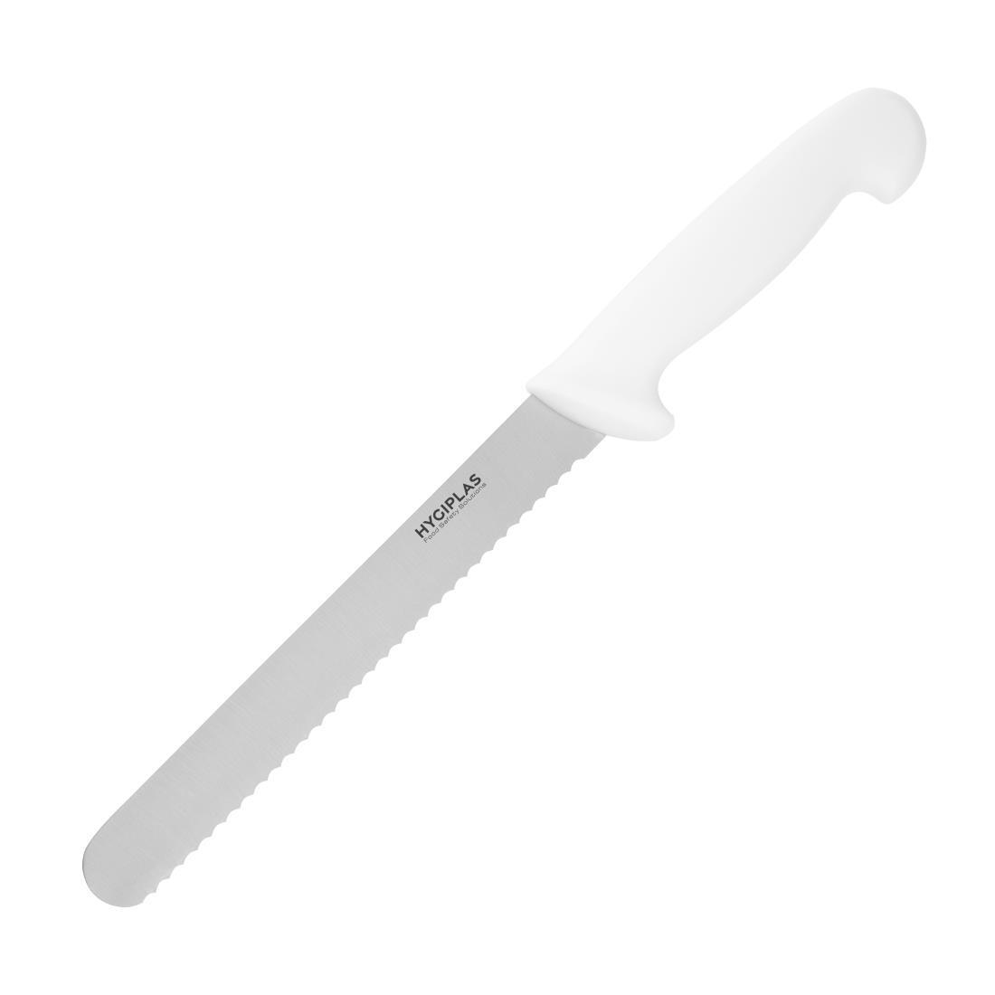 Hygiplas Bread Knife White 20.5cm - C882  - 1