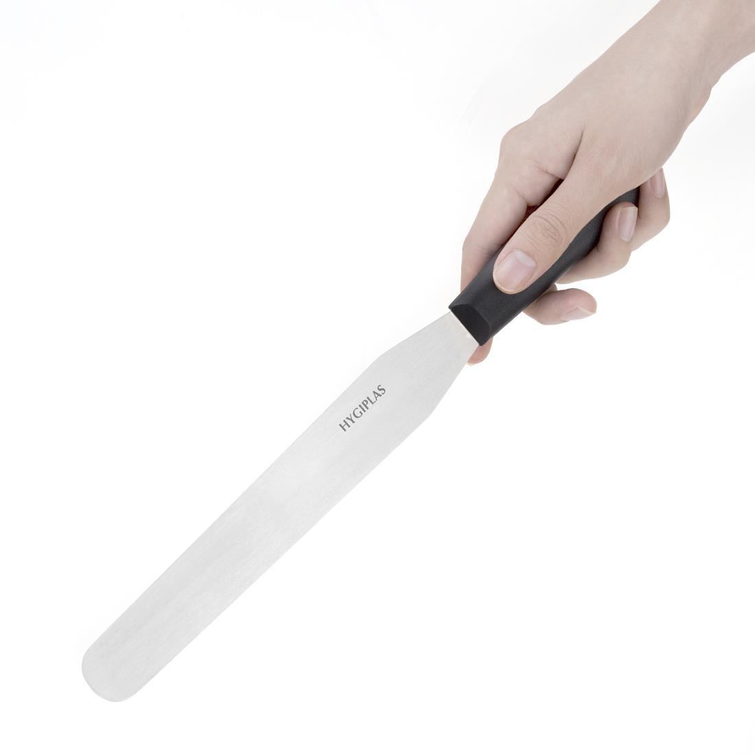 Hygiplas Straight Blade Palette Knife Black 25.5cm - D406  - 2