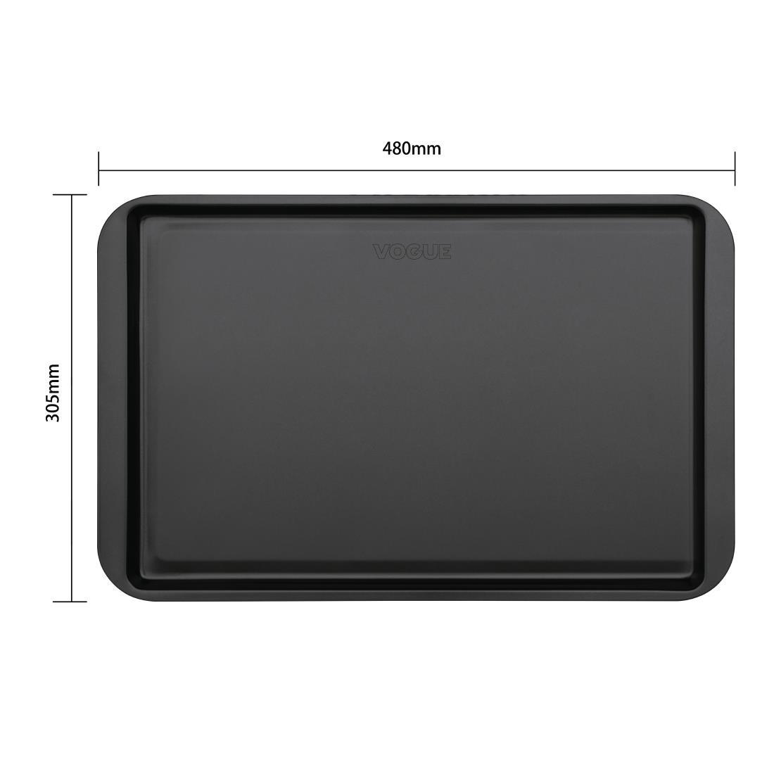 Vogue Non-Stick Carbon Steel Baking Tray 482 x 305mm - GD016  - 4