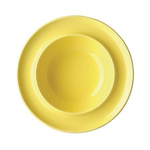 Olympia Heritage Raised Rim Bowls Yellow 205mm (Pack of 4) - DW148  - 1
