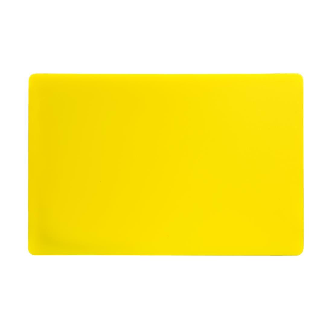 Hygiplas Extra Thick Low Density Yellow Chopping Board Standard - DM002  - 2