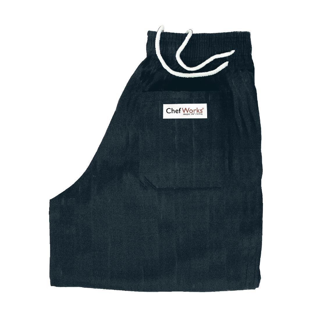 Chef Works Essential Baggy Trousers Black XS - A029-XS  - 3
