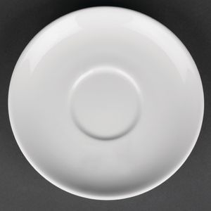 Royal Porcelain Classic White Tea Cup Saucers 150mm (Pack of 12) - CG035  - 1