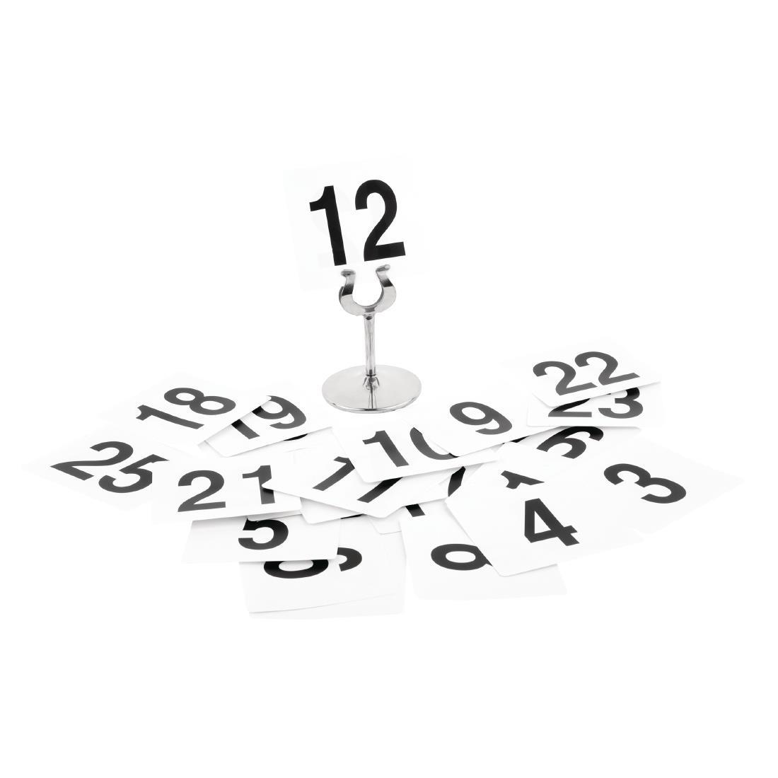 Plastic Table Numbers Inserts 1-25 - GC086  - 1