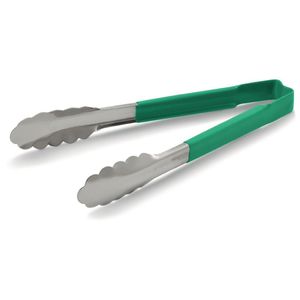 Vollrath Green Utility Grip Kool Touch Tong 12" - DC254  - 1