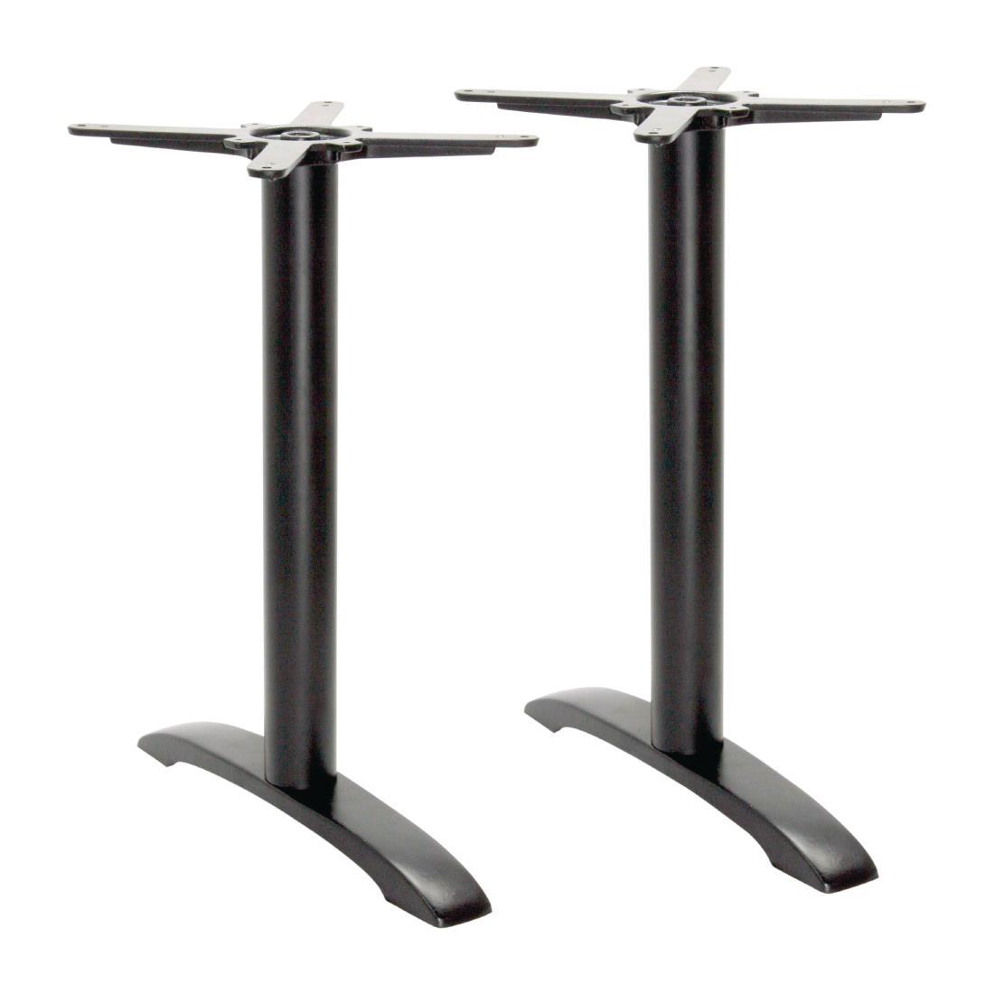 Bolero Cast Iron Twin Leg Poseur Table Base - SA400  - 1