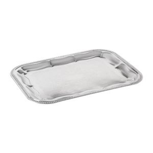 APS Semi-Disposable Party Tray 410 x 310mm Chrome - T751  - 1