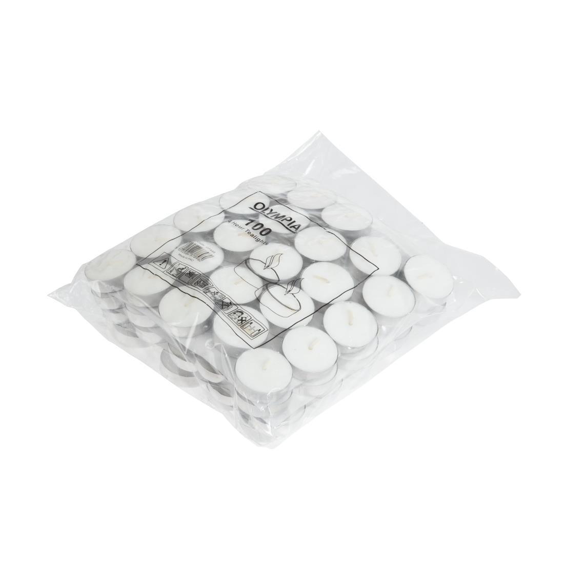 Olympia 4 Hour Tealights (Pack of 100) - GF448  - 5
