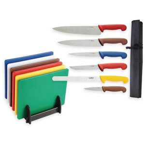 Special Offer Hygiplas Chopping Boards and Knife Set - S122  - 1