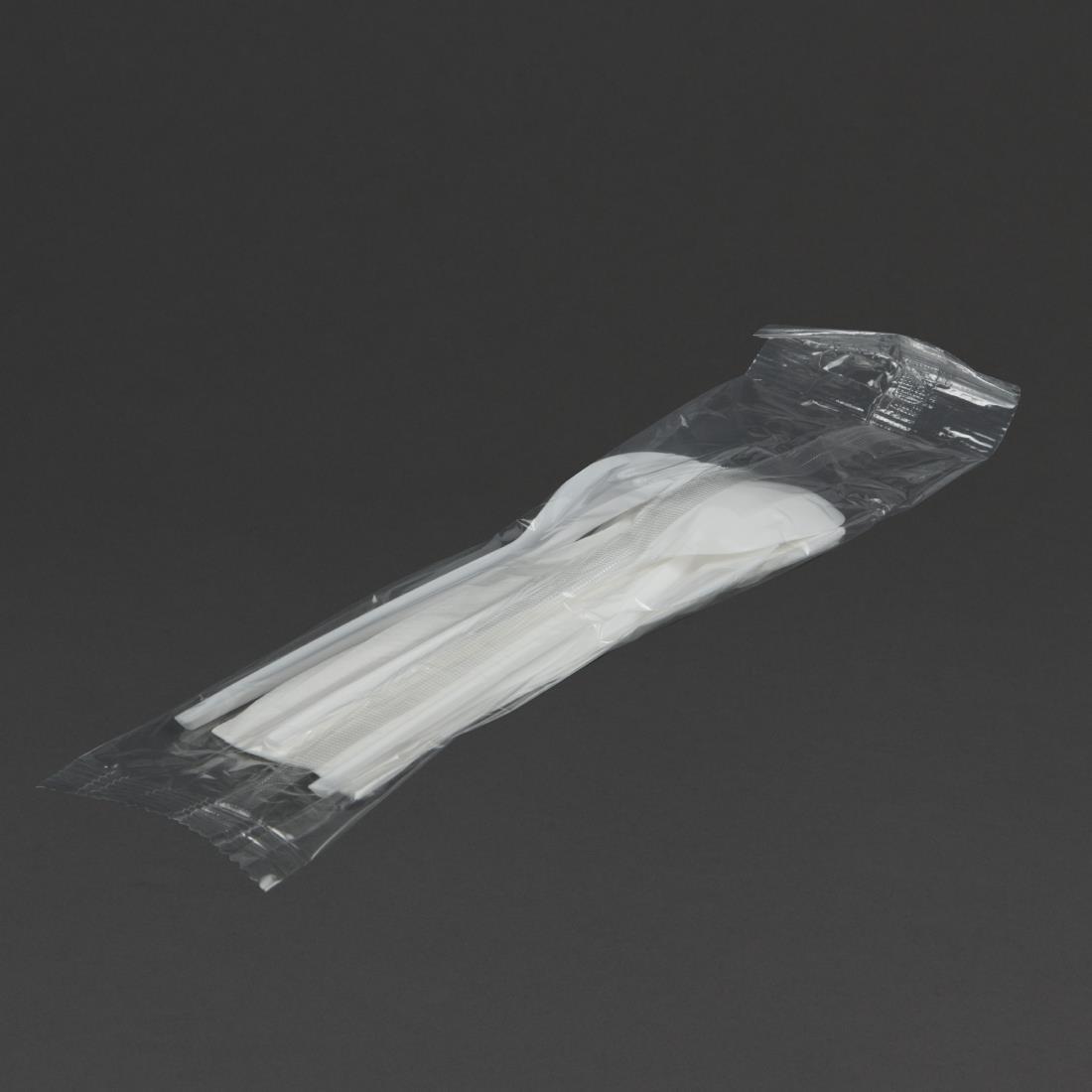 Individually Wrapped Disposable Plastic Cutlery Sets (Pack of 500) - DW799  - 2