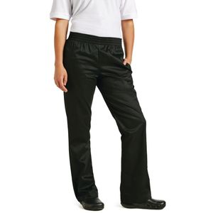 Chef Works Womens Basic Baggy Chefs Trousers Black M - B223-M  - 1